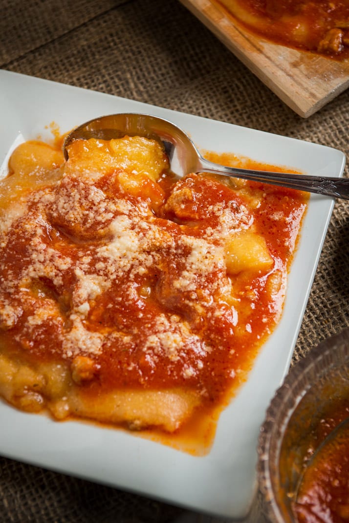 italian polenta recipe with meat sauce